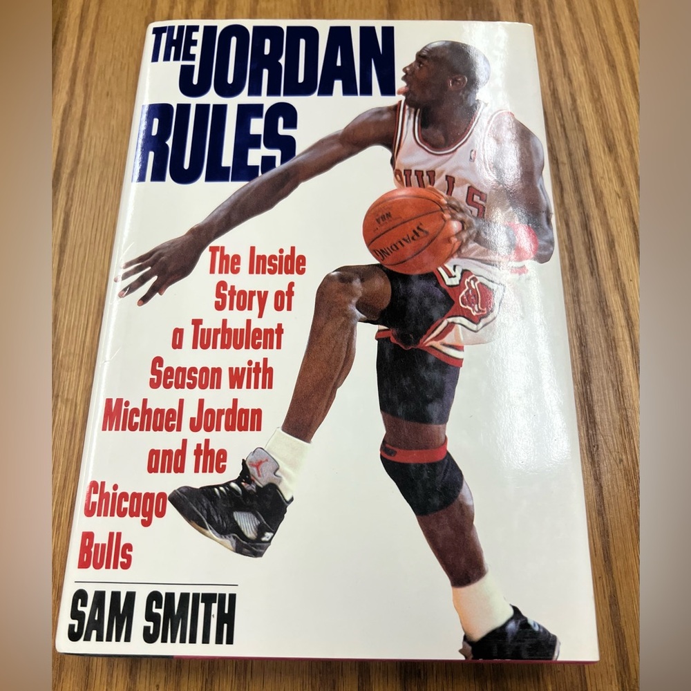 The Jordan Rules hardcover book, Michael Jordan, Chicago Bulls, basketball